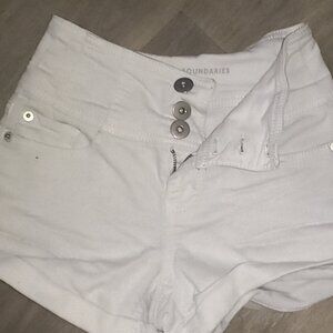 White No Boundaries Shorts